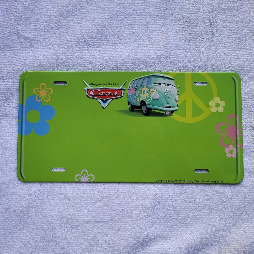 Disney Pixar Cars Fillmore License Plate • Kellogg’s Promo Collector Decor